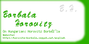 borbala horovitz business card